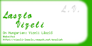 laszlo vizeli business card