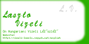 laszlo vizeli business card